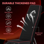 Equipo deportivo de fitness con almohadilla gruesa y duradera sobre un fondo oscuro.